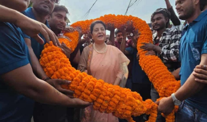 महिला आफू सक्षम बनेर आगामी पुस्तालाई प्रेरणा दिनेगरी अगाडि बढ्नुपर्छ : पूर्वराष्ट्रपति भण्डारी